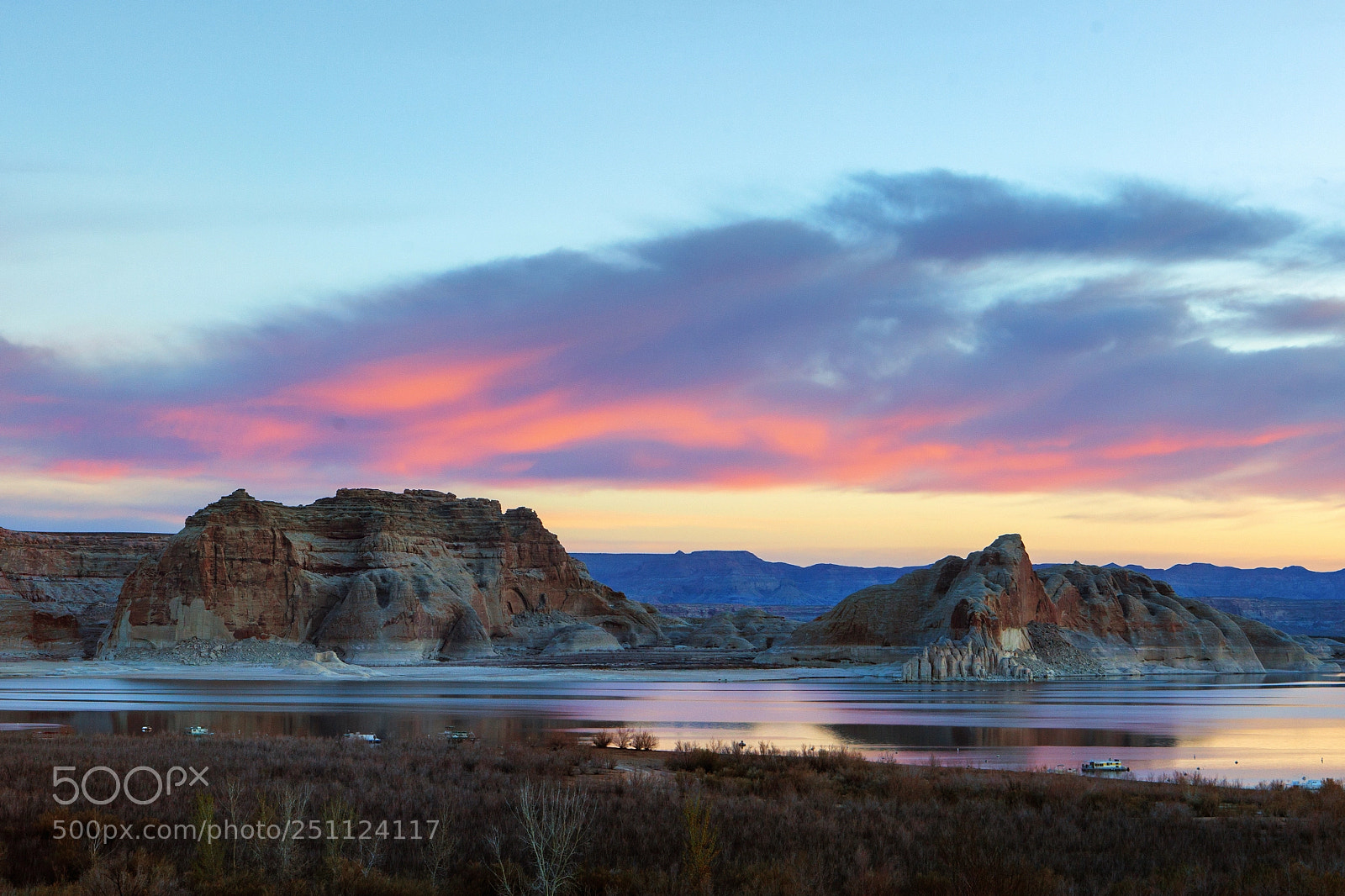 Canon EOS 5D Mark II sample photo. Lake powell sunset photography