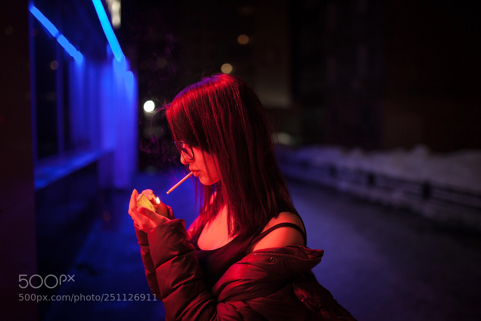 Canon EOS 5D Mark II sample photo. Blue&red photography