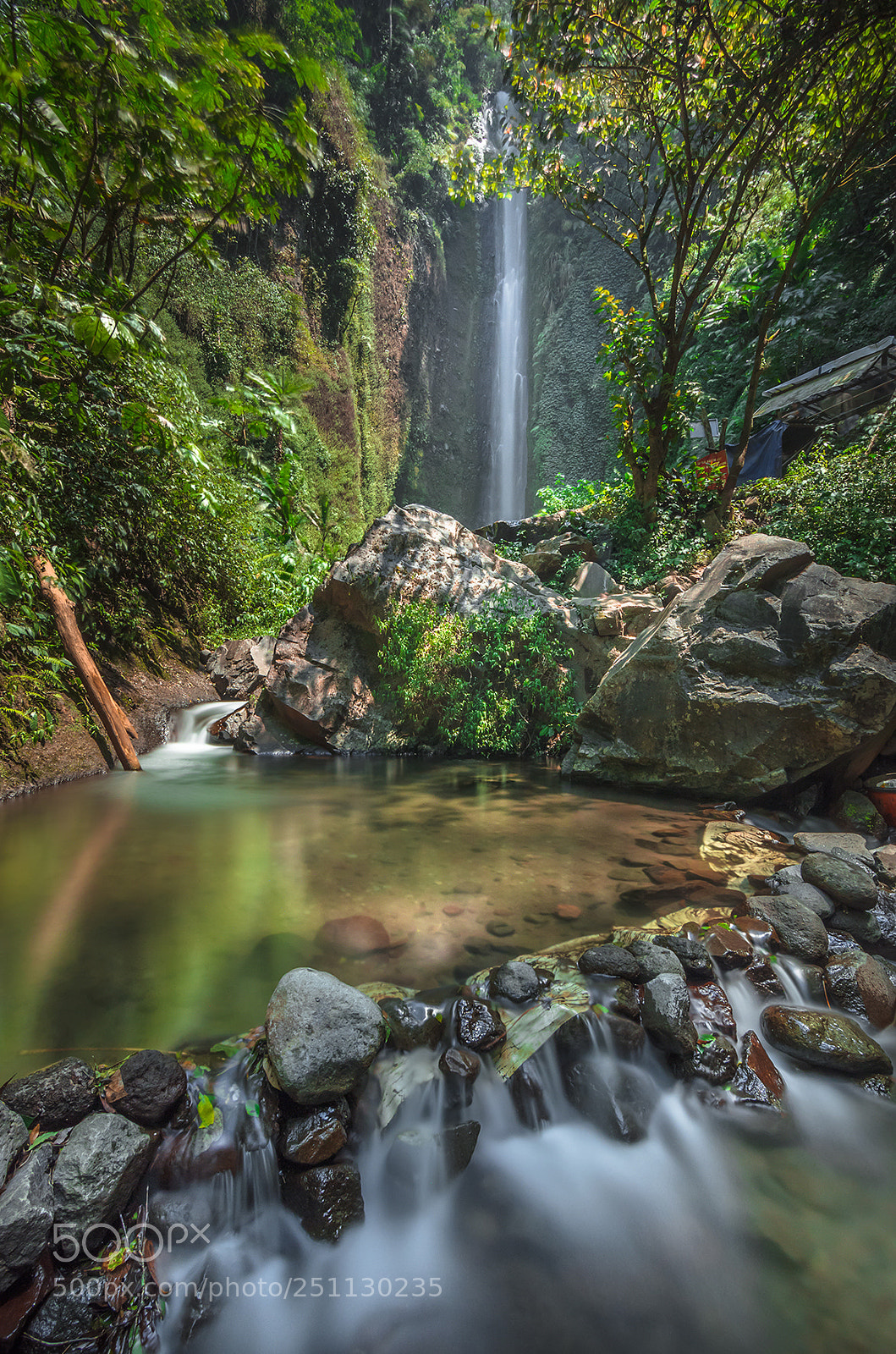 Nikon D7000 sample photo. Coban glotak waterfall photography