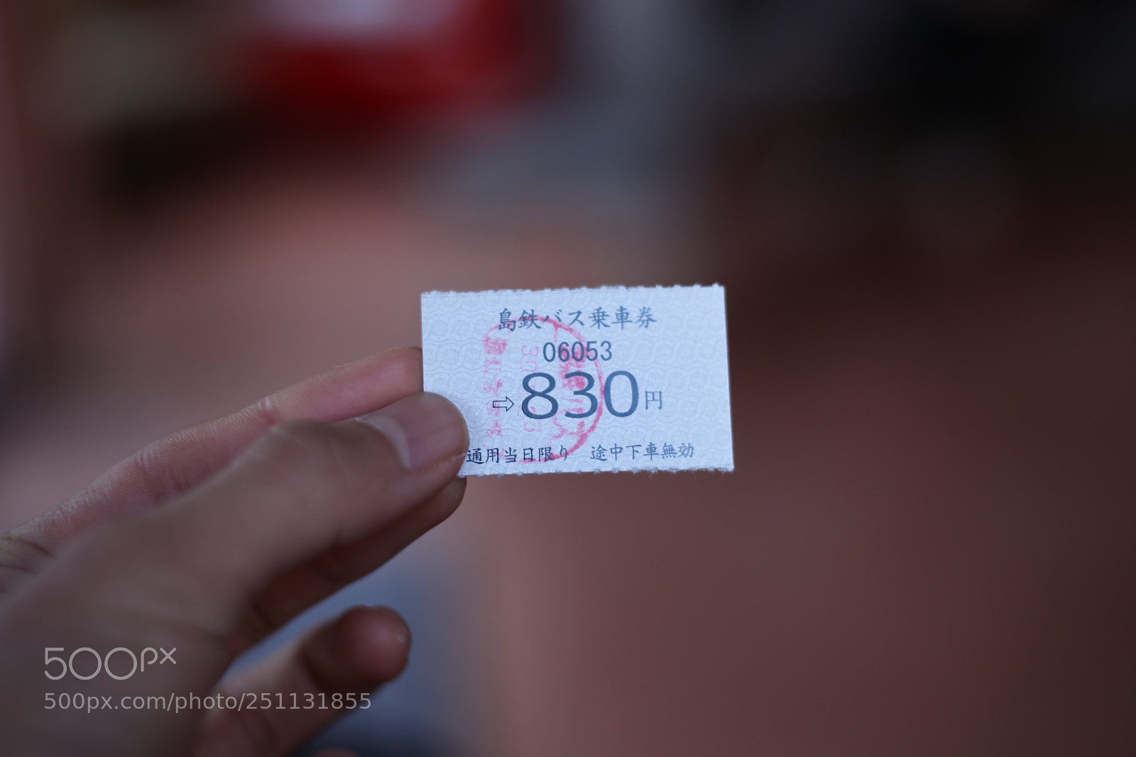 Canon EOS 5D Mark II sample photo. Bus ticket photography