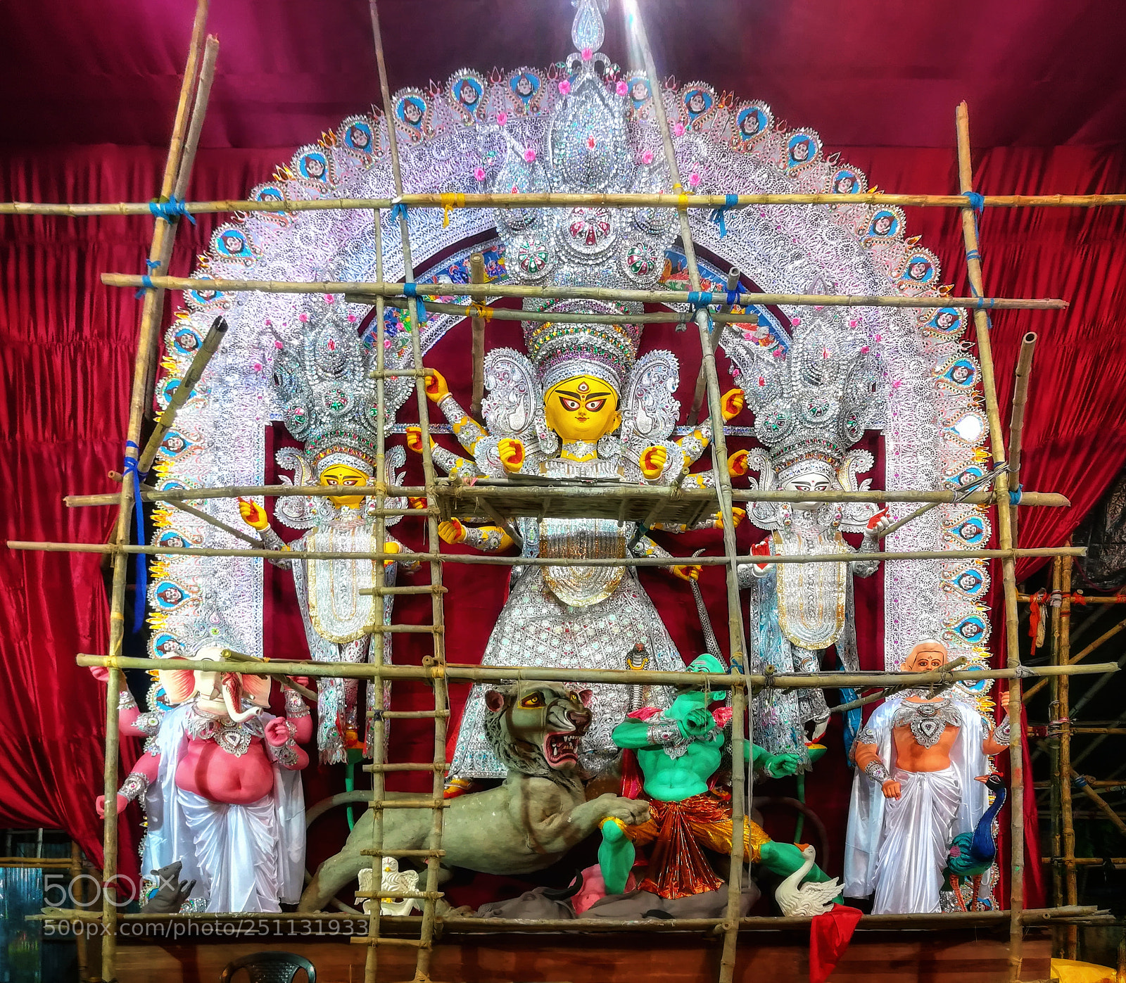 HUAWEI honor 6x sample photo. Making of durga idol... photography
