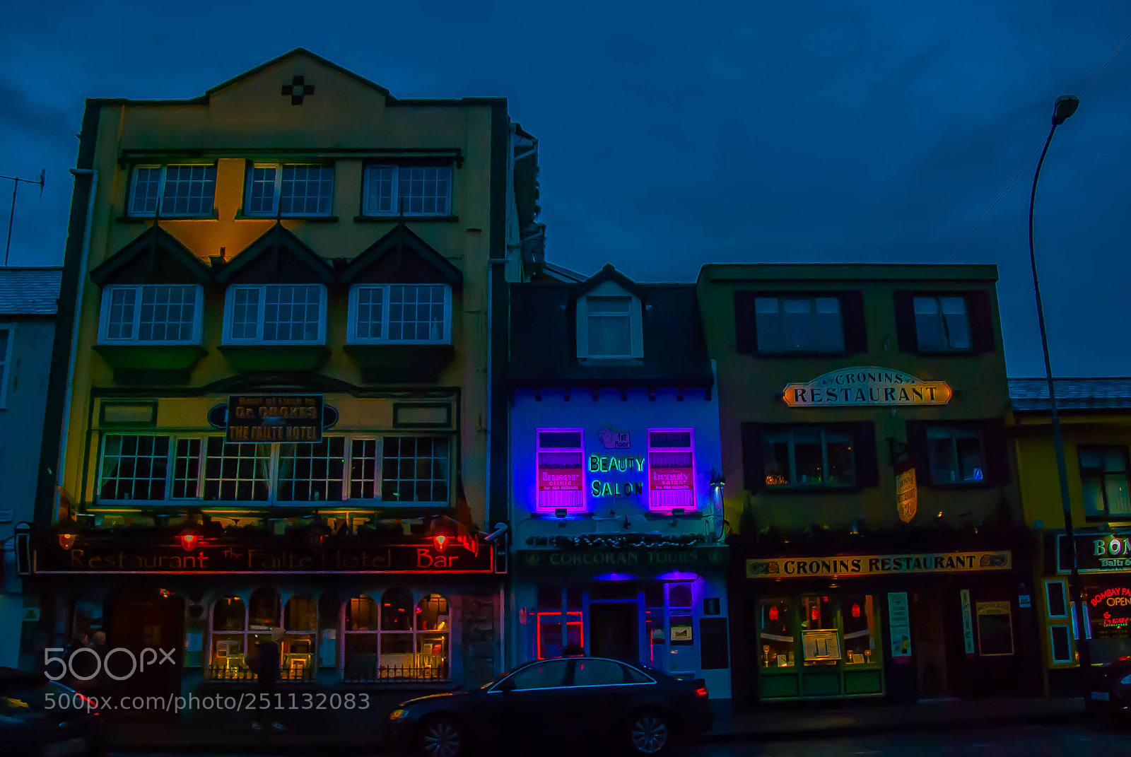 Nikon D60 sample photo. Night falls in killarney photography
