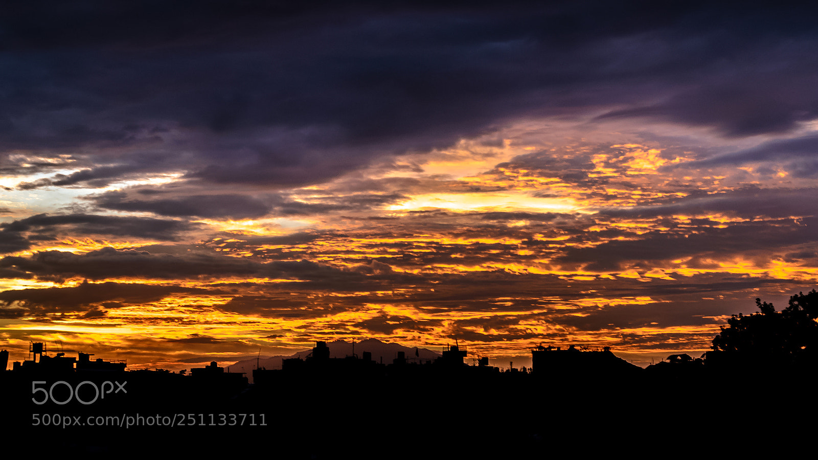 Nikon D3100 sample photo. Sunset (the burning sky ) photography