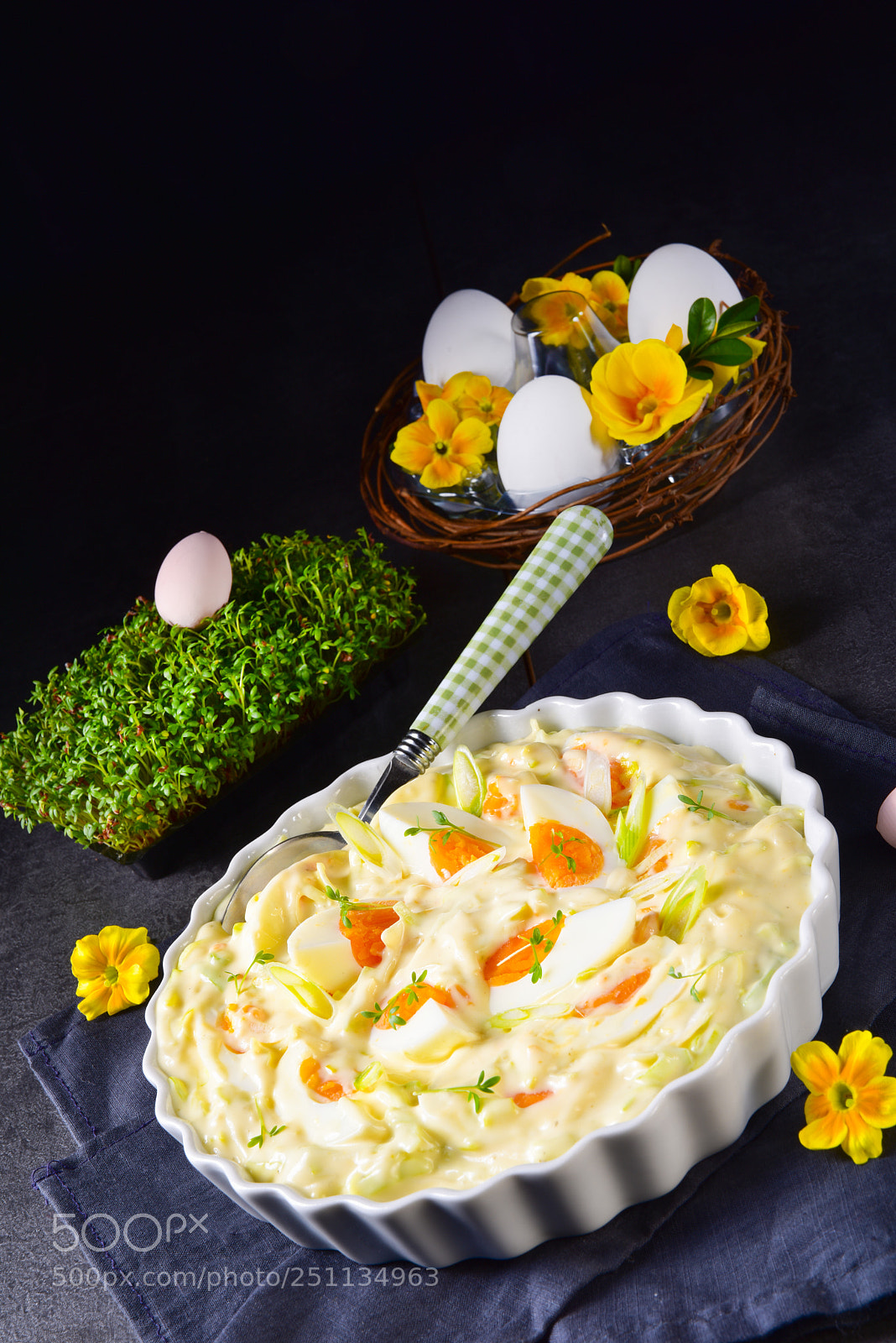 Nikon D810 sample photo. Spring egg salad with photography