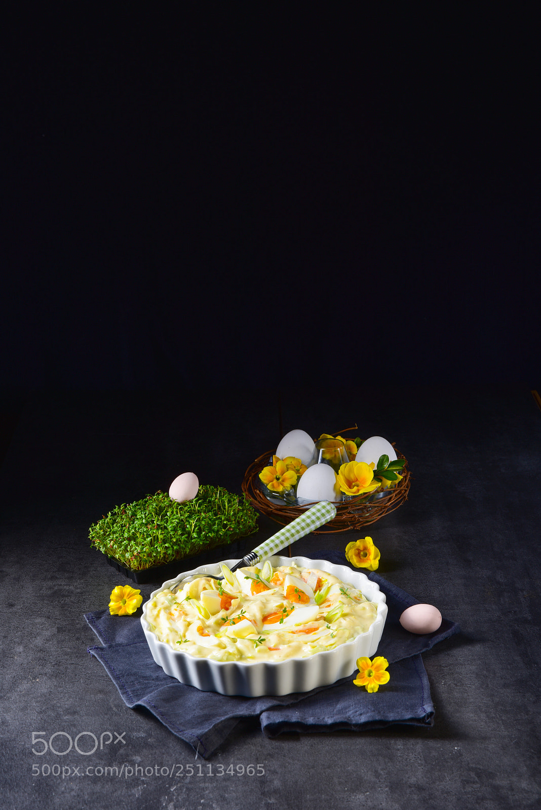 Nikon D810 sample photo. Spring egg salad with photography