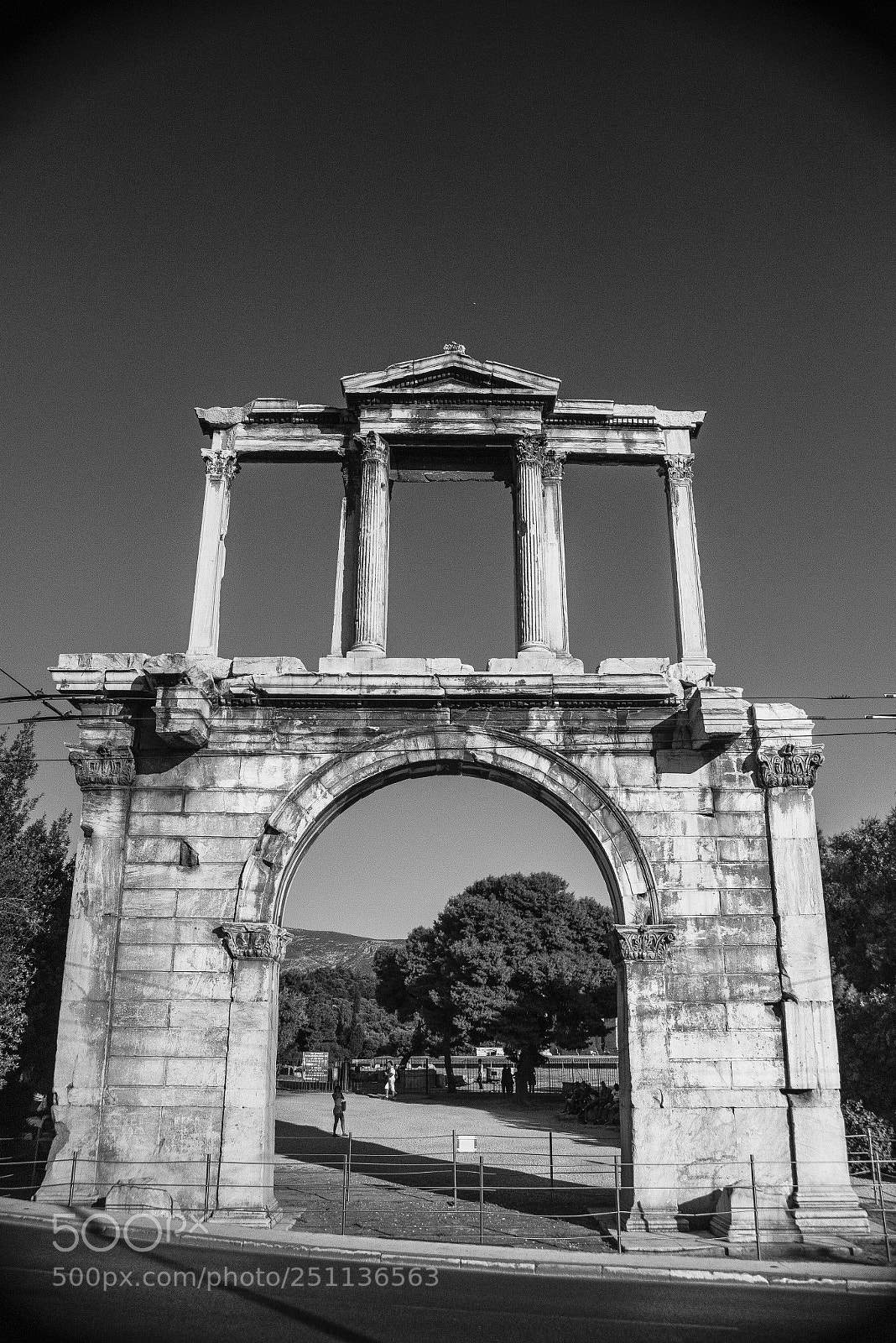 Nikon D800 sample photo. Hadrian's arch, athens greece photography