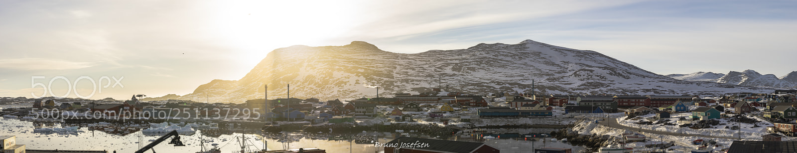 Sony a7 II sample photo. Panorama of nanortalik city photography