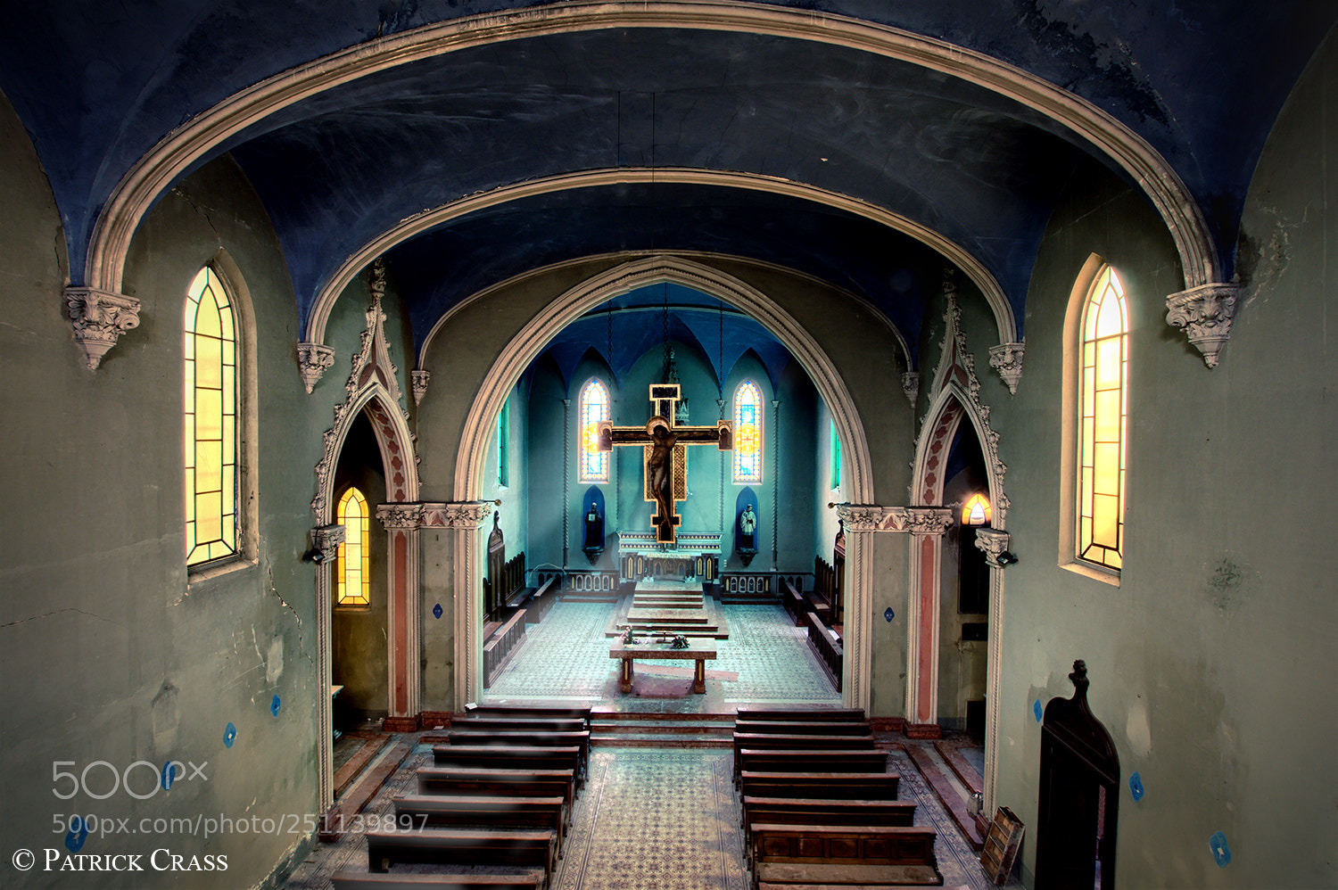 Nikon D90 sample photo. Blue church photography