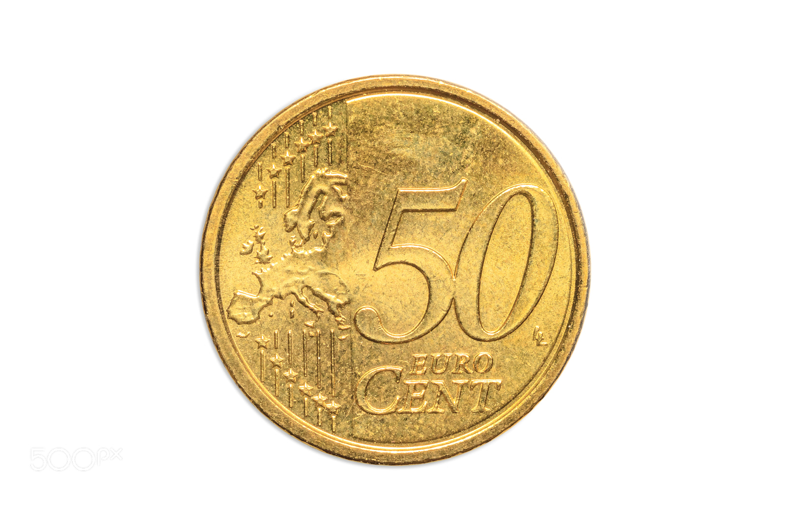 Canon EOS 5D Mark II sample photo. Europe 50 euro cents photography