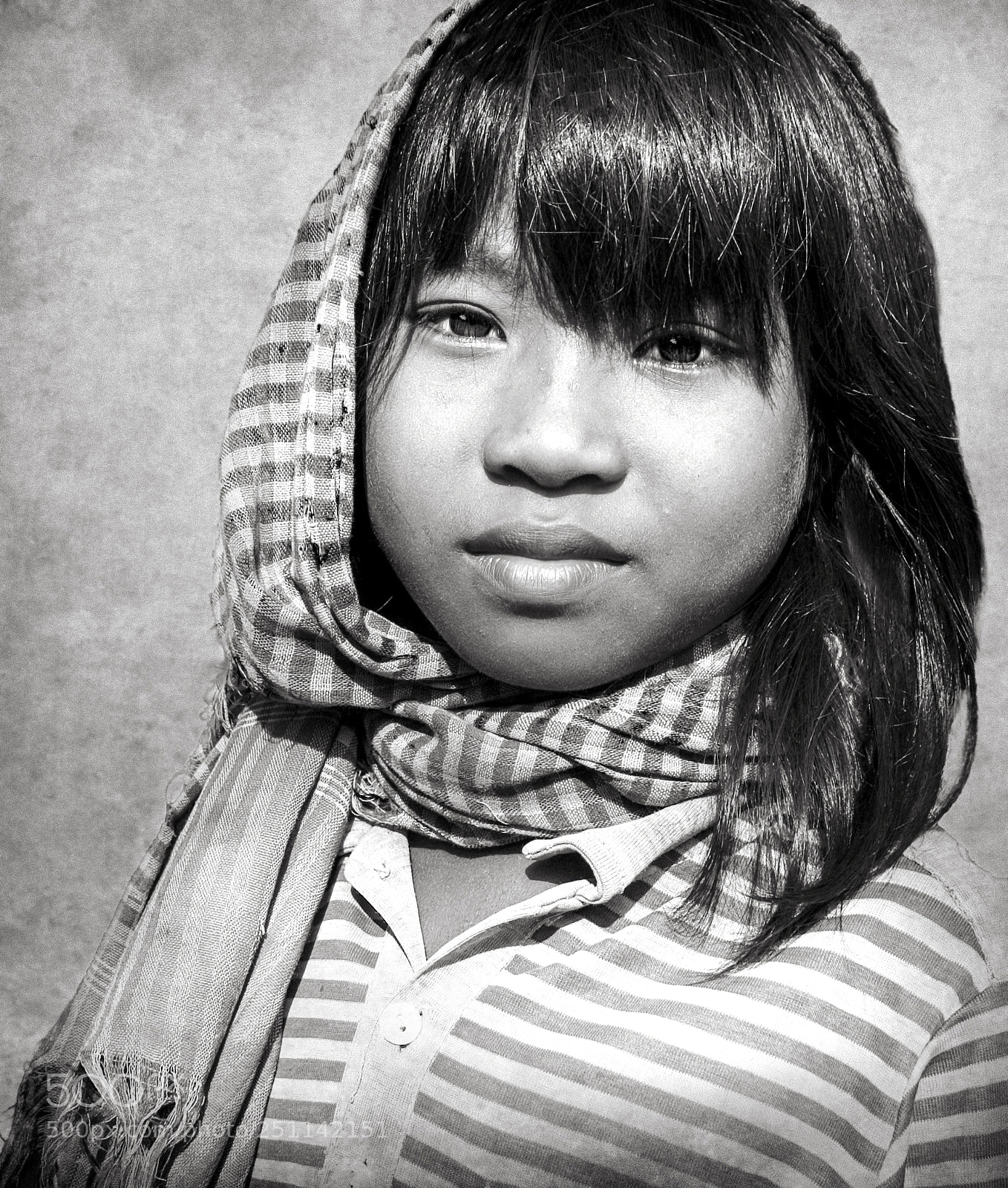Nikon D70 sample photo. Market portrait / cambodia photography