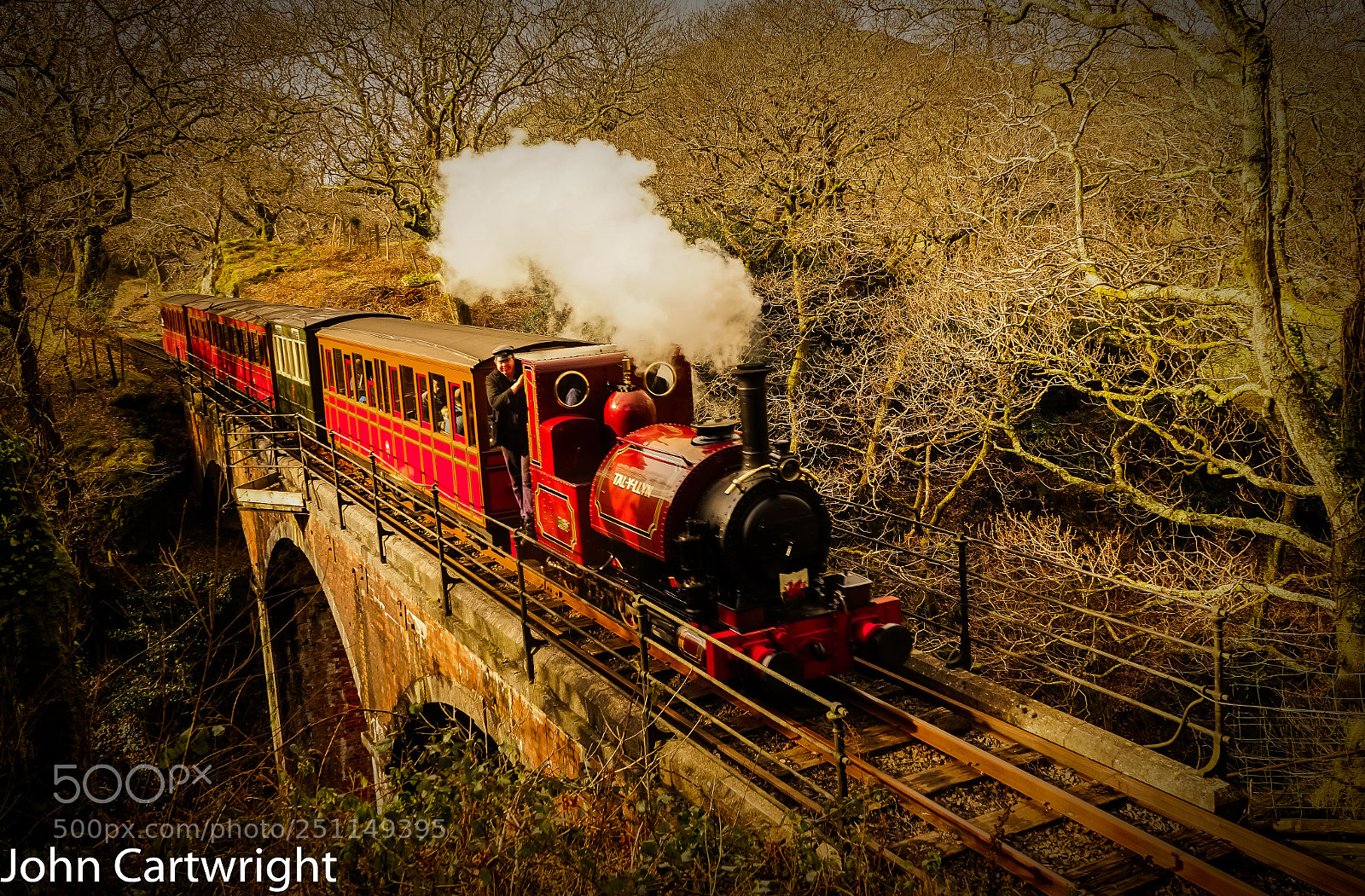 Sony a7 sample photo. Crossing the dolgoch viaduct photography