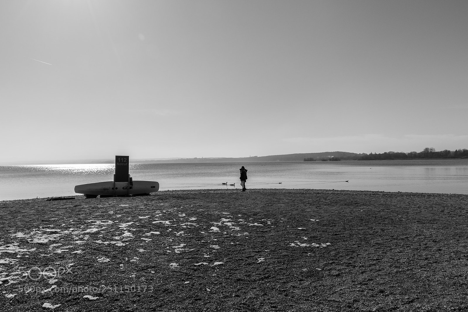 Canon EOS 7D Mark II sample photo. Ammersee bw photography