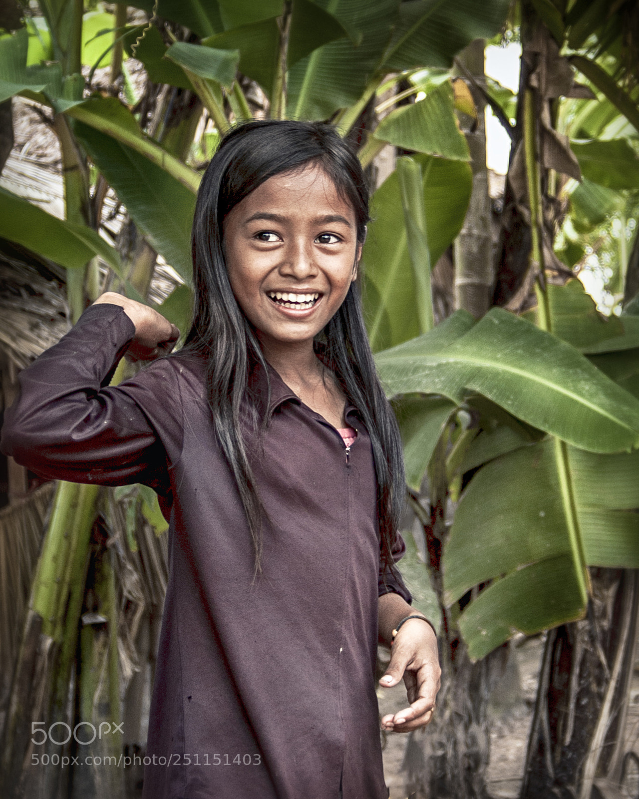Nikon D70 sample photo. Village portrait / cambodia photography