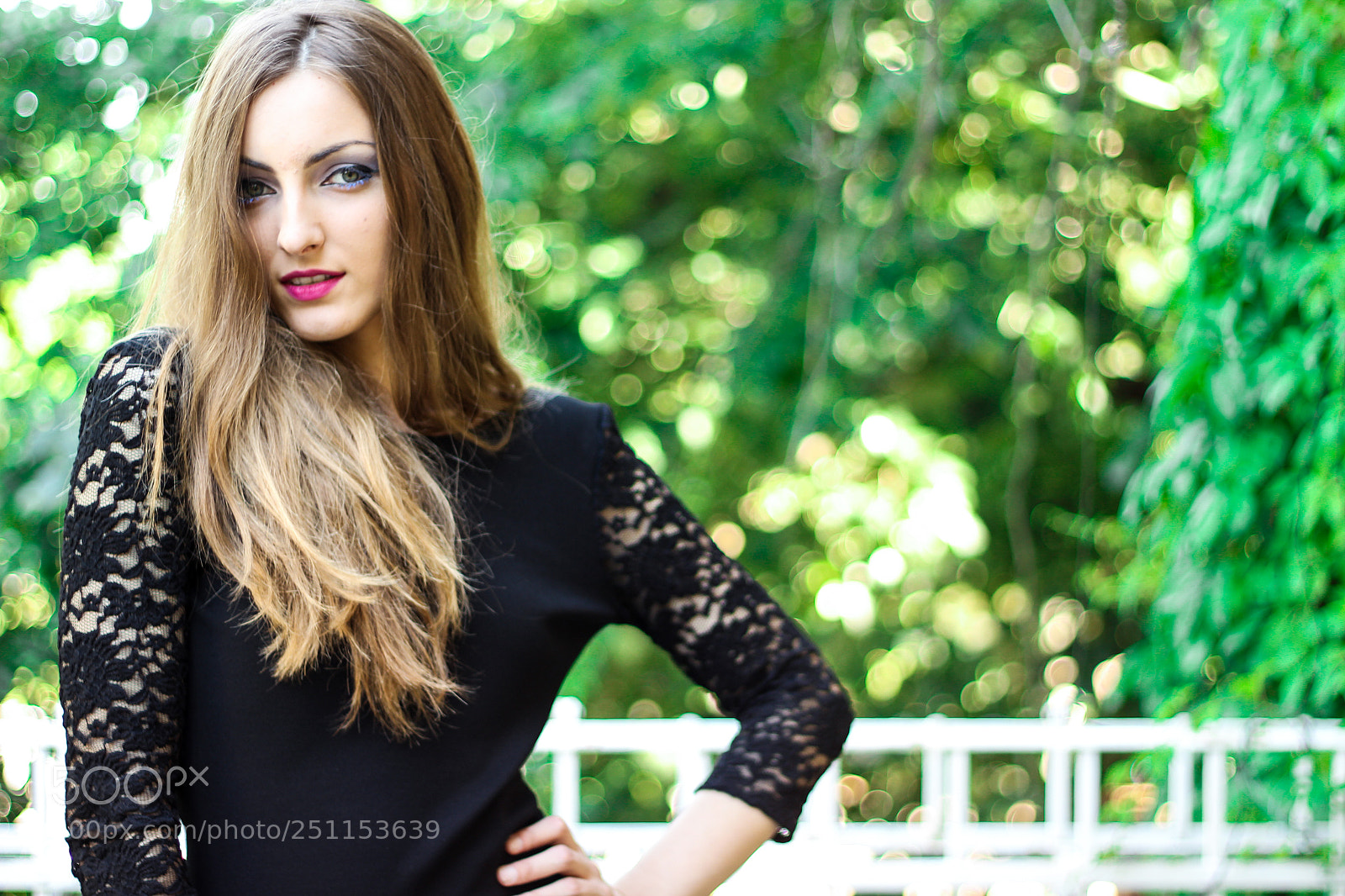 Canon EOS 600D (Rebel EOS T3i / EOS Kiss X5) sample photo. Black dress girl on photography