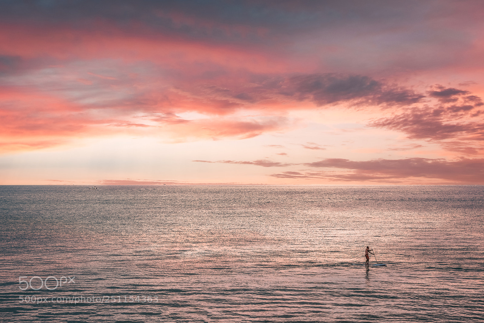 Nikon D810 sample photo. Paddleboarder on lake michigan photography