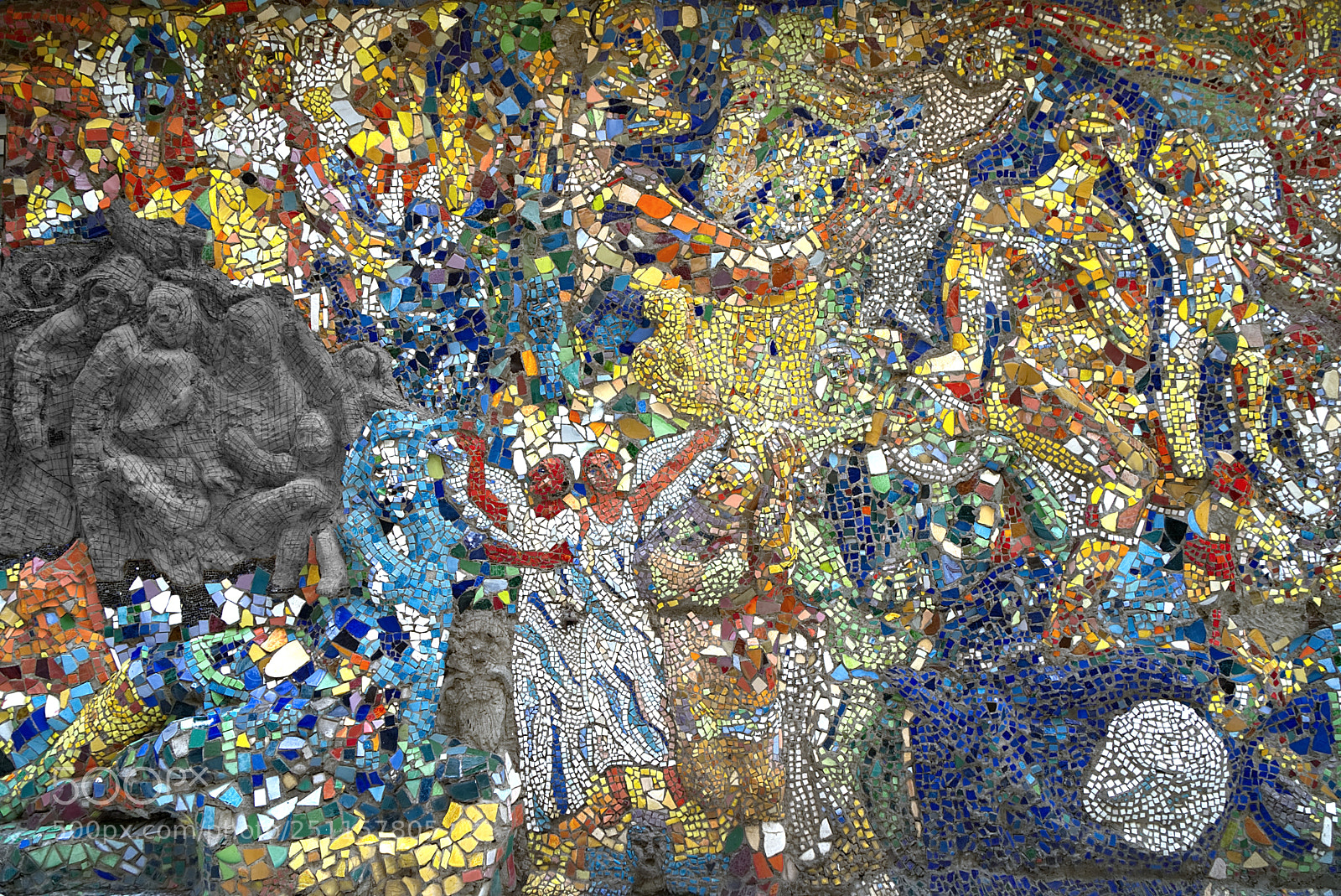 Sony a6300 sample photo. Mosaic patio photography
