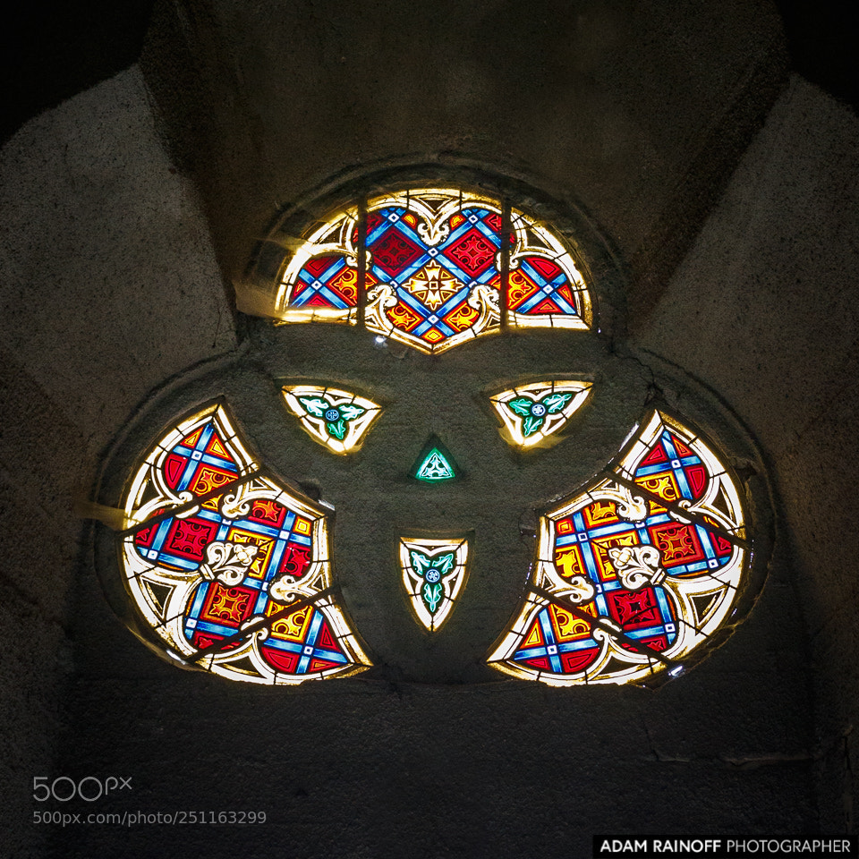 Canon EOS 70D sample photo. Stained glass our lady photography
