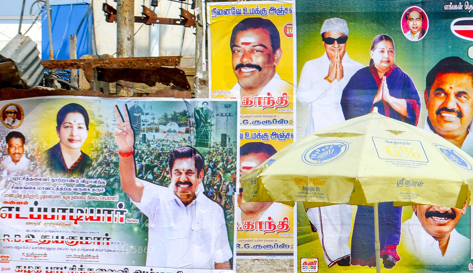 Nikon D3200 sample photo. Political posters photography