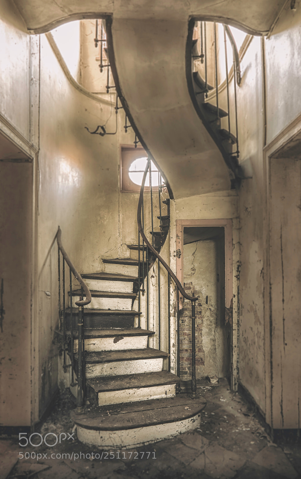 Samsung NX3000 sample photo. Escalier manoir photography