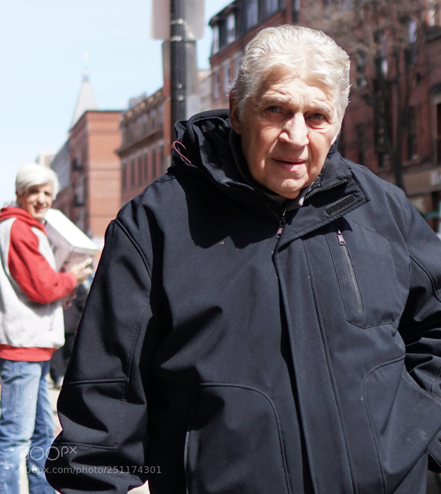 Sony a6500 sample photo. Man on hanover st photography