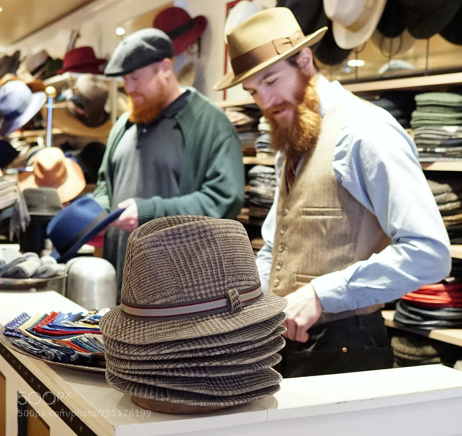 Sony a6500 sample photo. Hat store photography