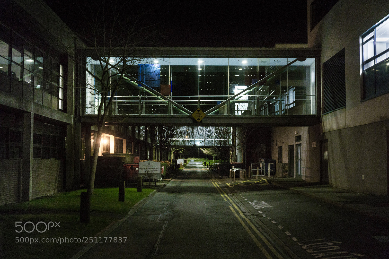 Sony a6000 sample photo. Night lane photography