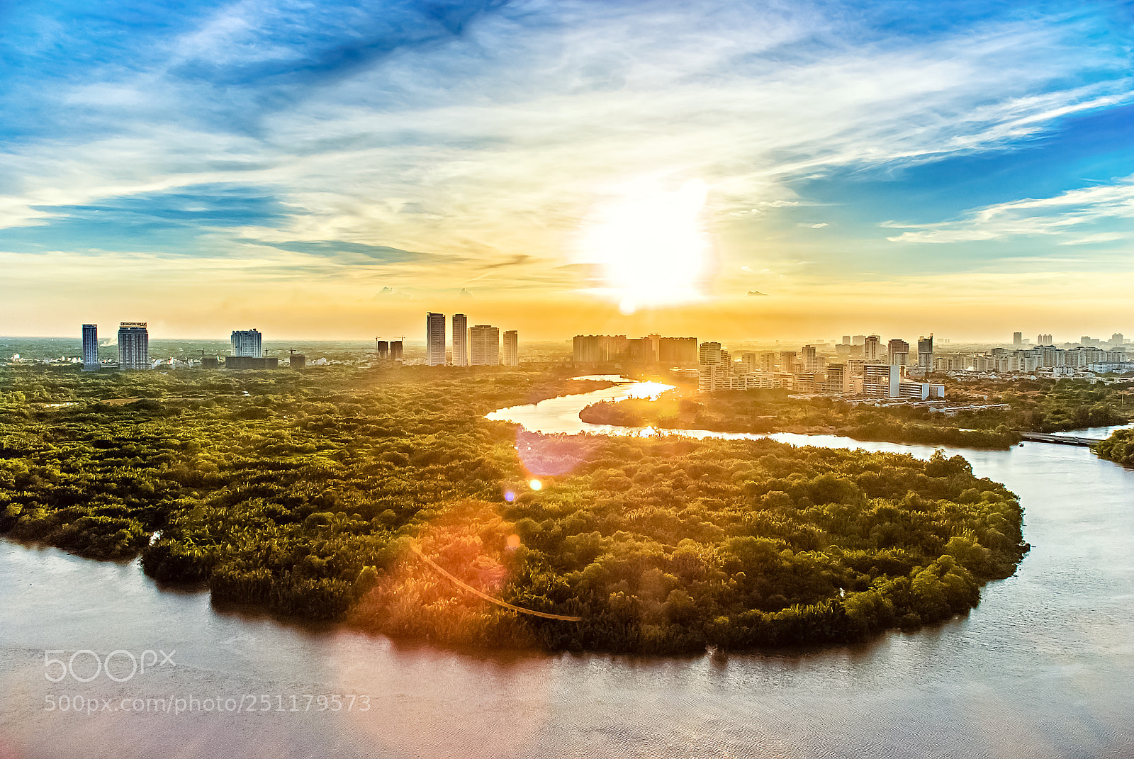 Nikon D80 sample photo. Saigon sunset photography