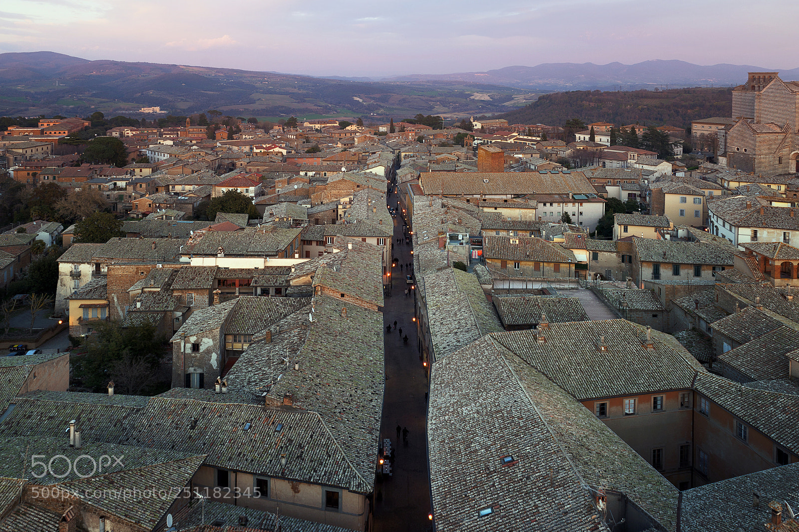 Nikon D700 sample photo. Orvieto al tramonto photography