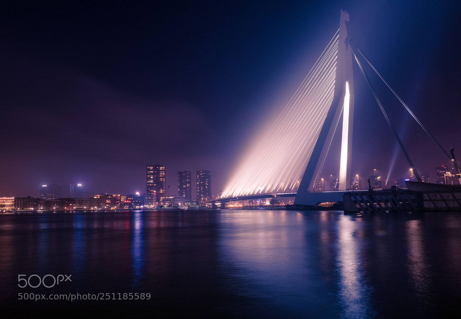 Fujifilm X-T2 sample photo. Rotterdam by night photography