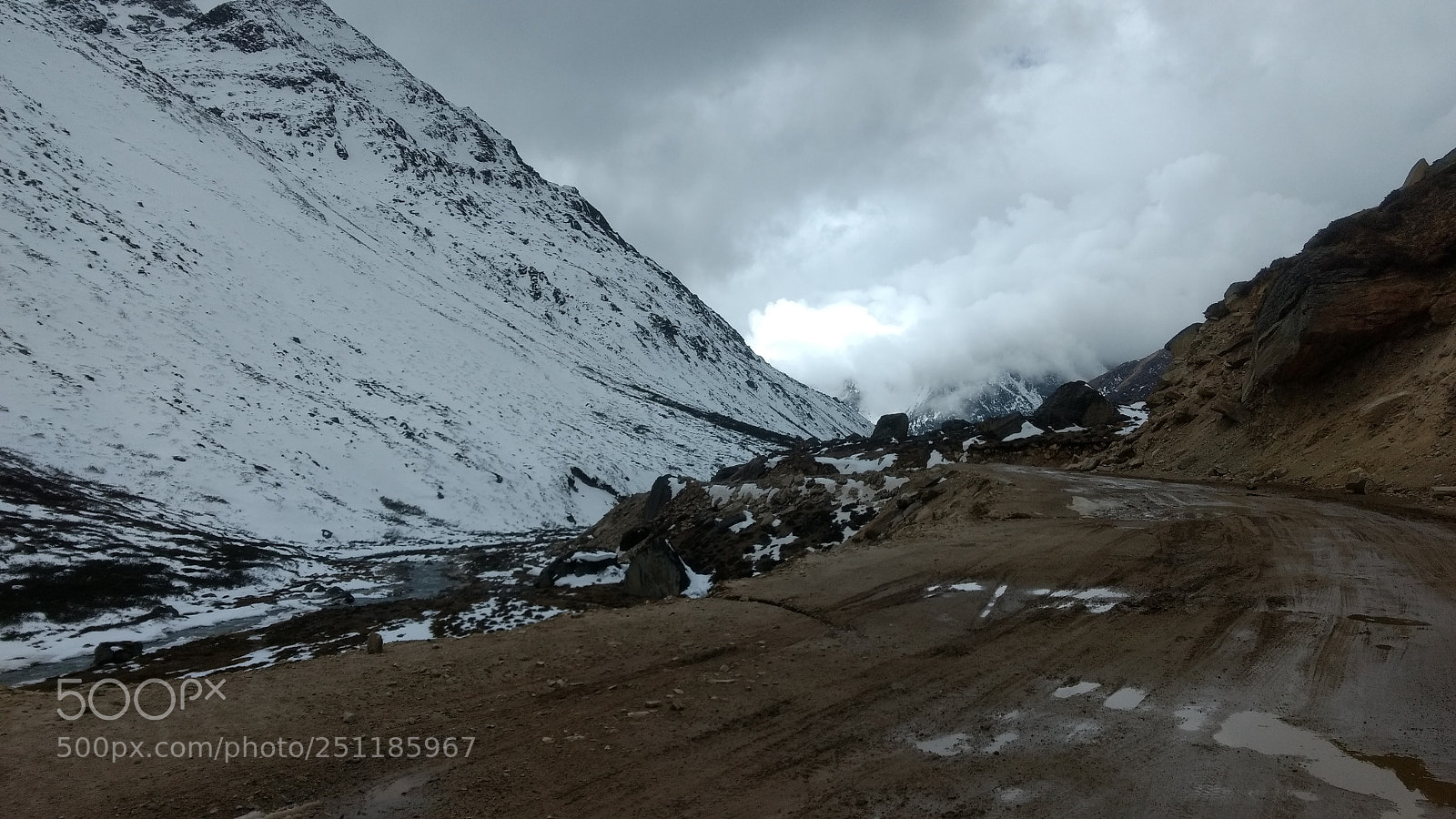 Motorola Moto G (4) sample photo. Muddy road - sikkim photography
