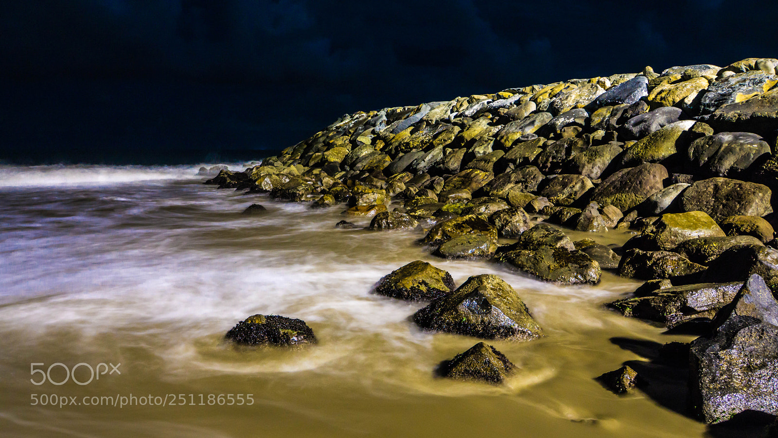 Sony a6000 sample photo. Nite beach photography