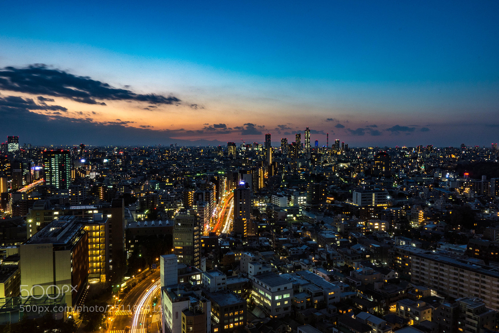 Sony Cyber-shot DSC-RX100 sample photo. Night view on bunkyo-ku photography