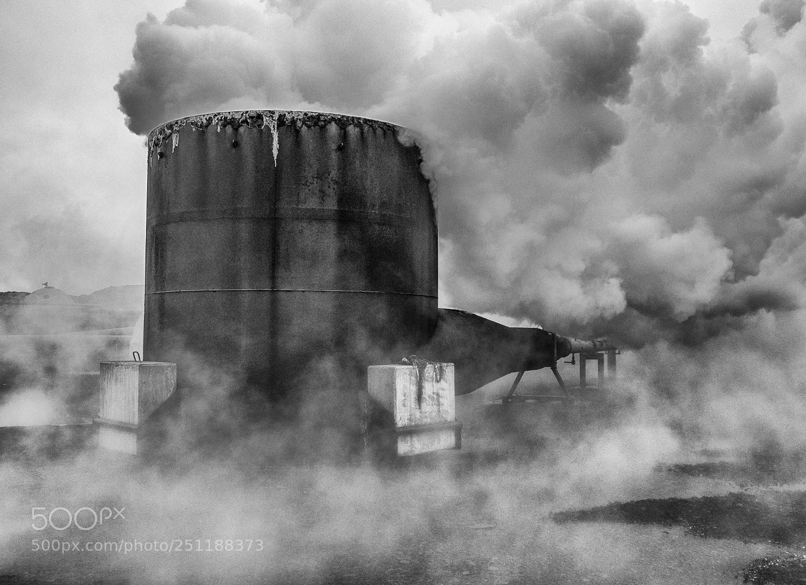 Nikon D90 sample photo. Thermal plant in rural photography