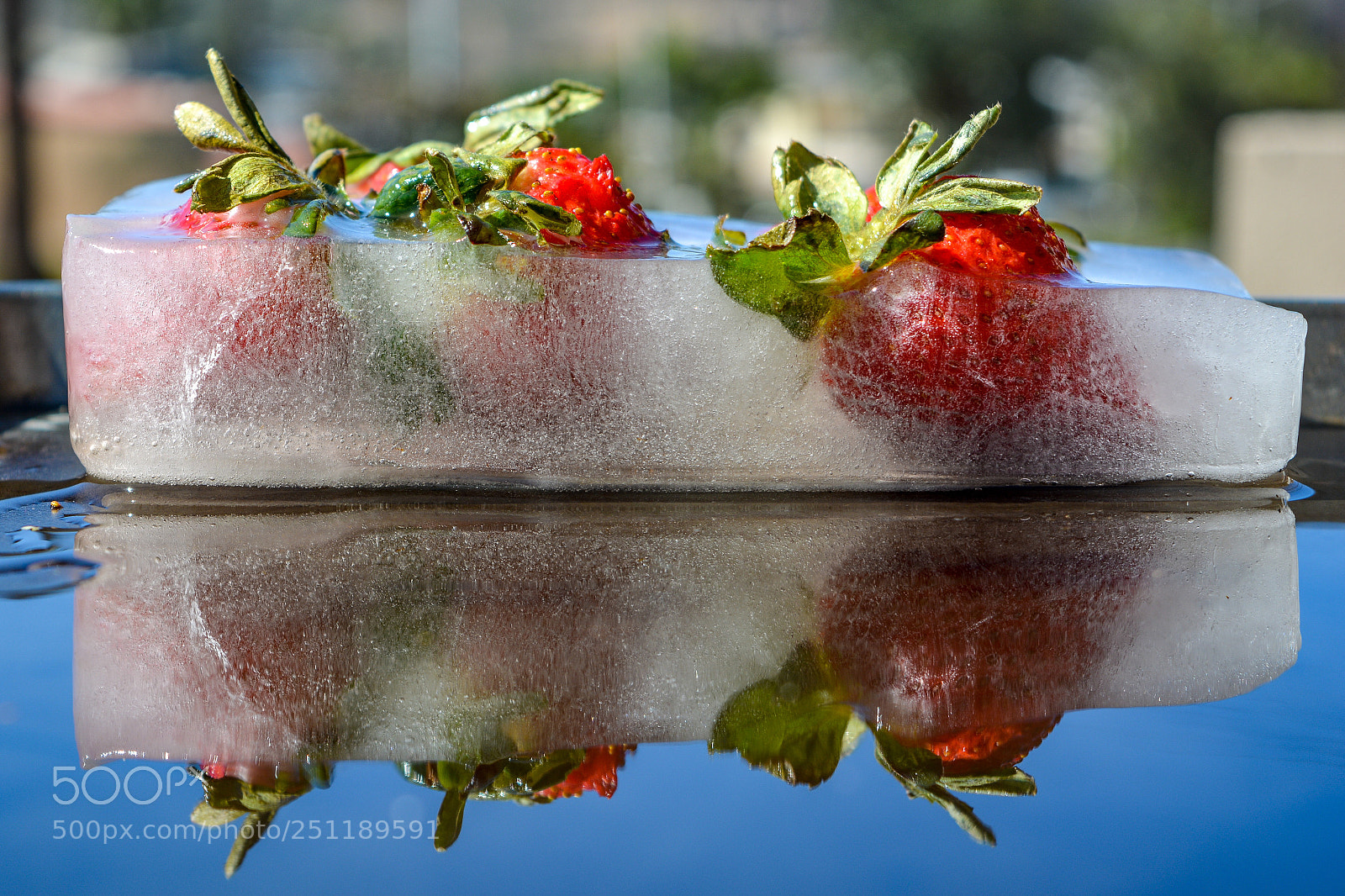 Nikon D5200 sample photo. Frozen strawberries  photography