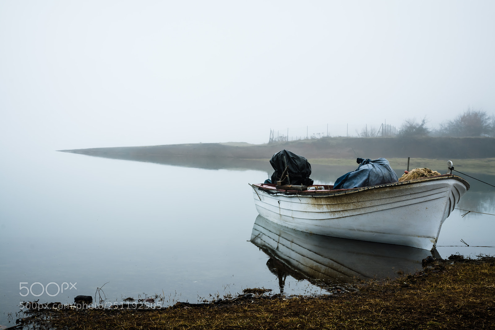 Nikon D7100 sample photo. Boat in a misty photography