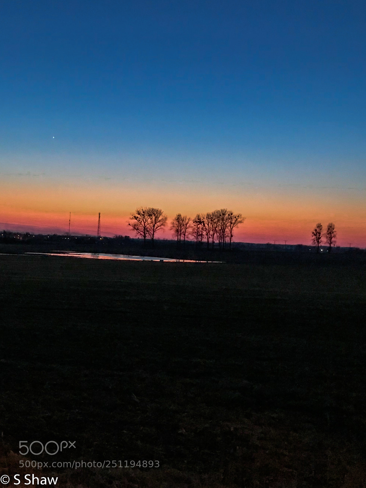 Apple iPhone 7 sample photo. Evening falls in lidzbark photography