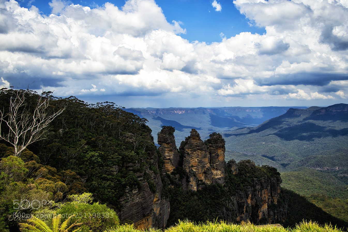 Nikon D5500 sample photo. The three sisters, sandstone photography