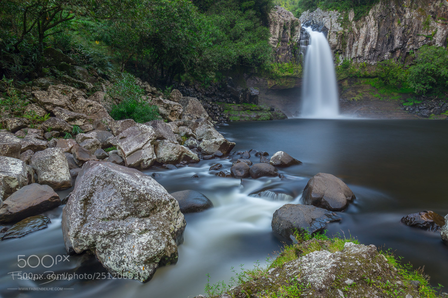Nikon D610 sample photo. Waterfall on reunion island photography