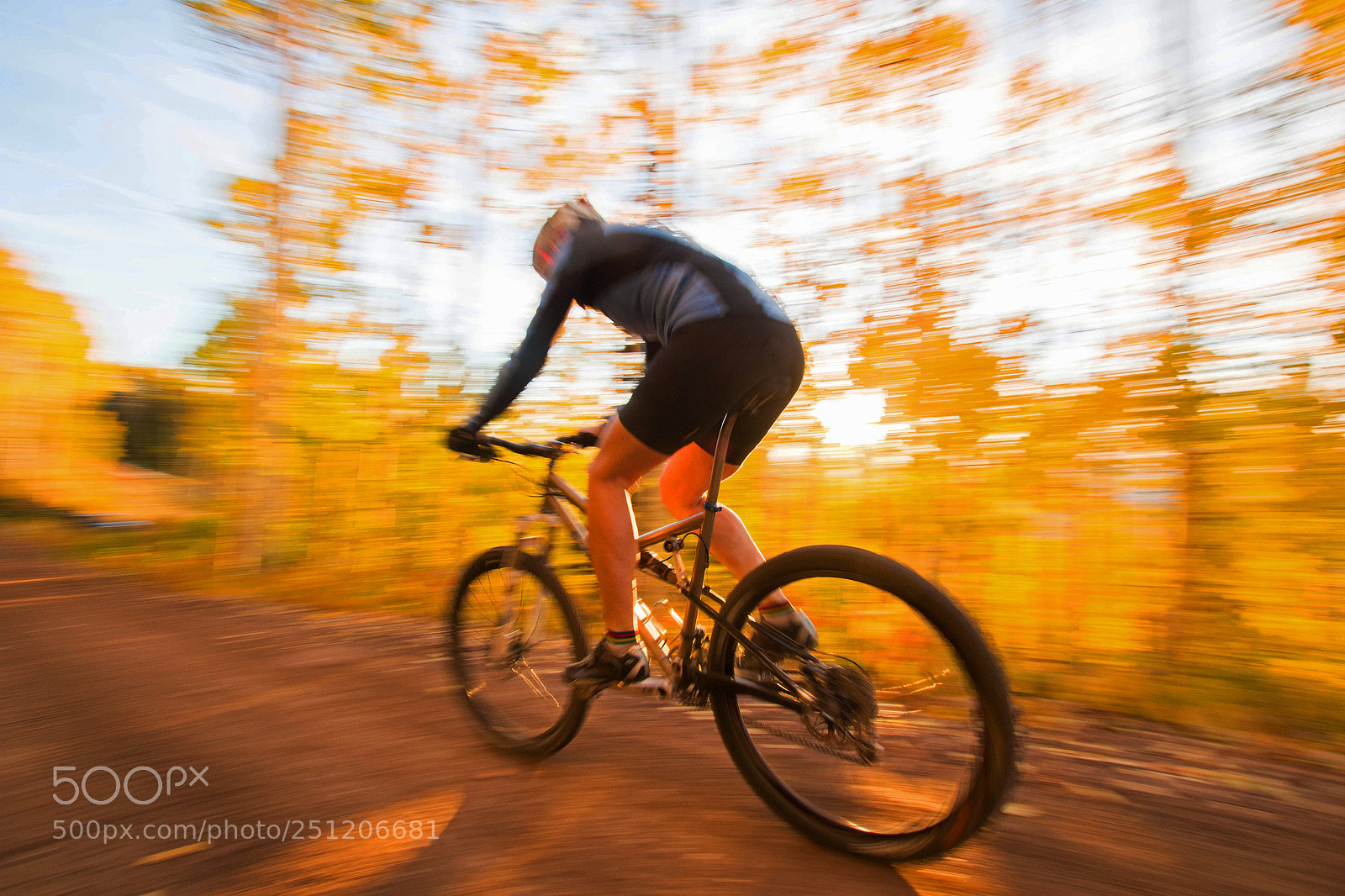 Canon EOS 70D sample photo. Mountainbiking fall speedblur photography