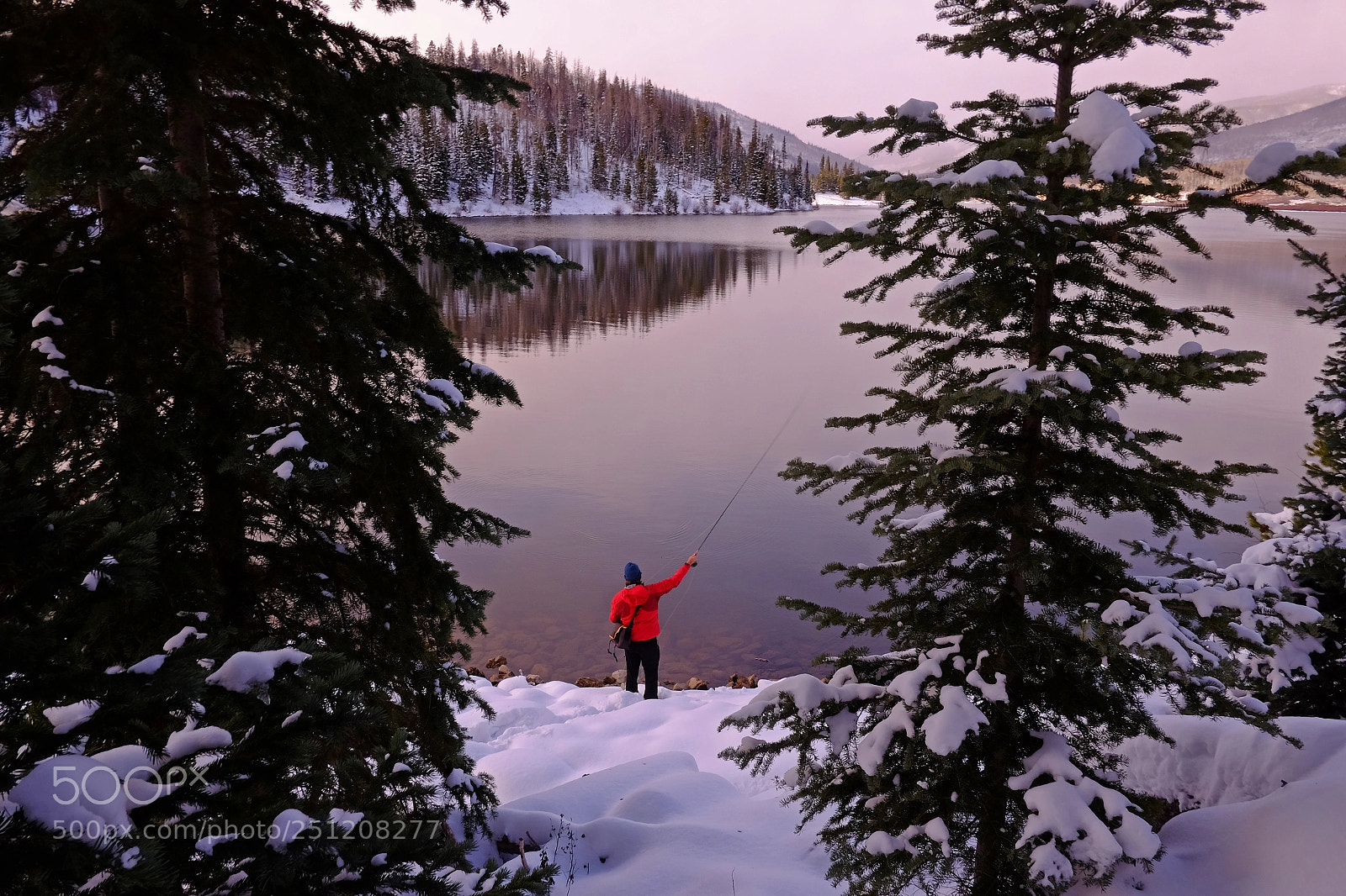 Fujifilm X-T1 sample photo. Flyfishing in winter photography