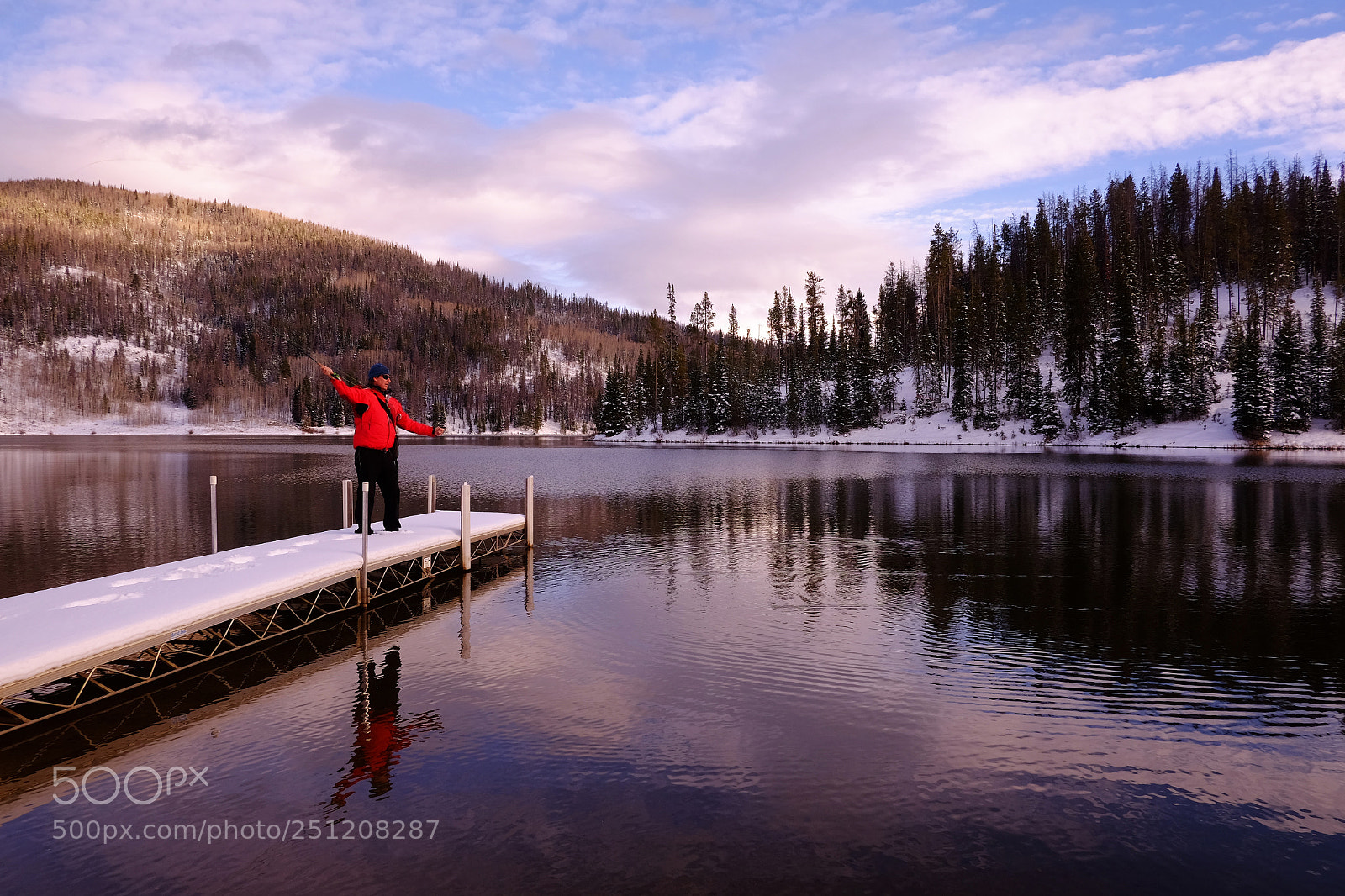 Fujifilm X-T1 sample photo. Flyfishing in winter photography