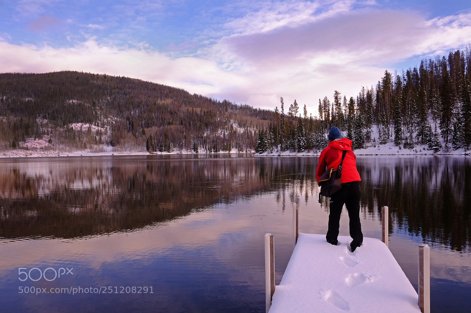 Fujifilm X-T1 sample photo. Flyfishing in winter photography