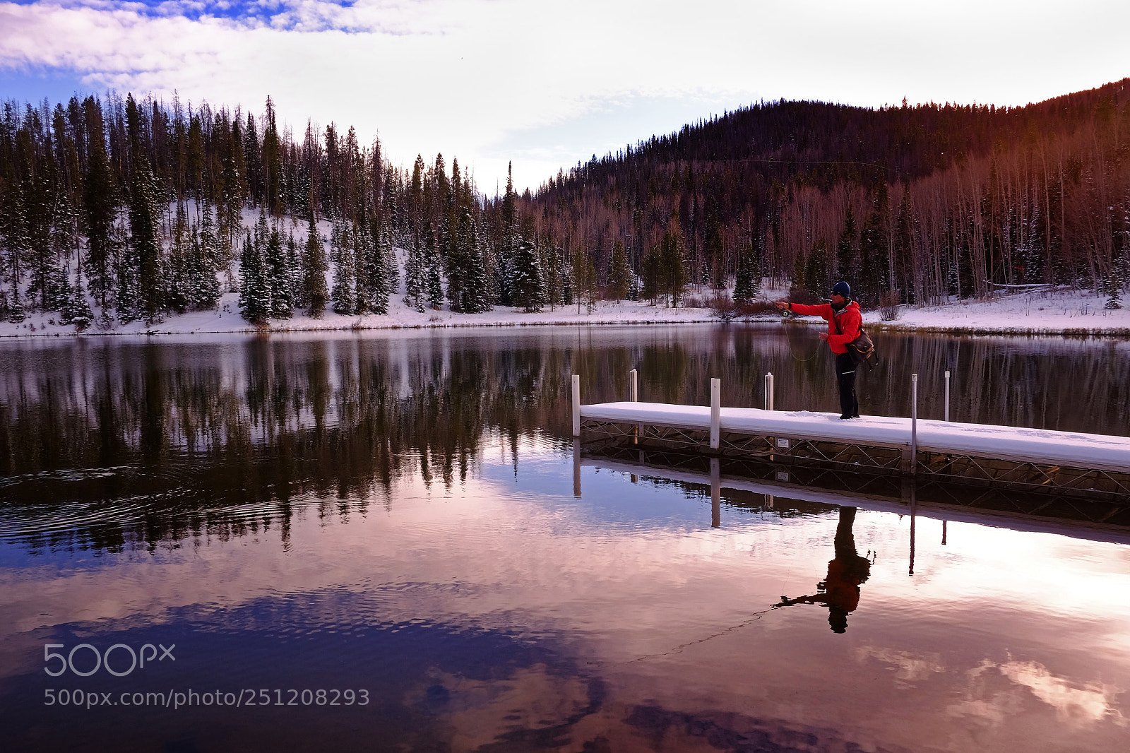 Fujifilm X-T1 sample photo. Flyfishing in winter photography