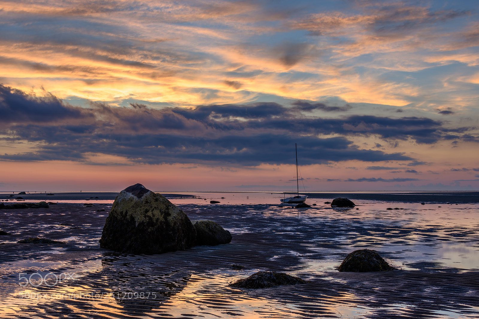 Nikon D810 sample photo. Low tide sunset photography