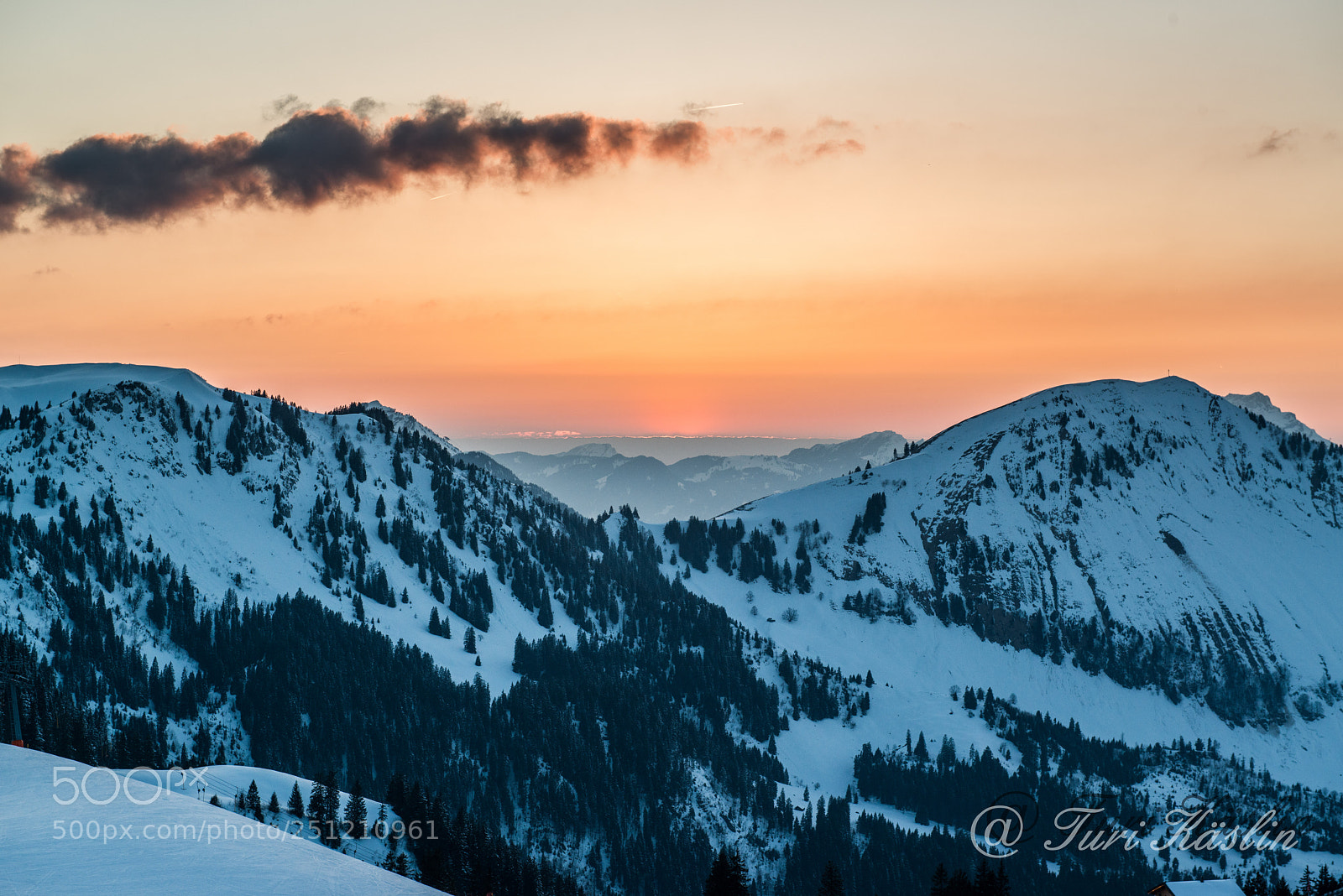 Nikon D800E sample photo. Sunset on klewenalp photography