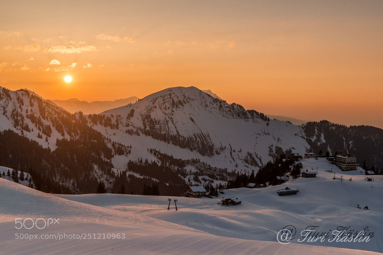 Nikon D800E sample photo. Sunset on klewenalp photography