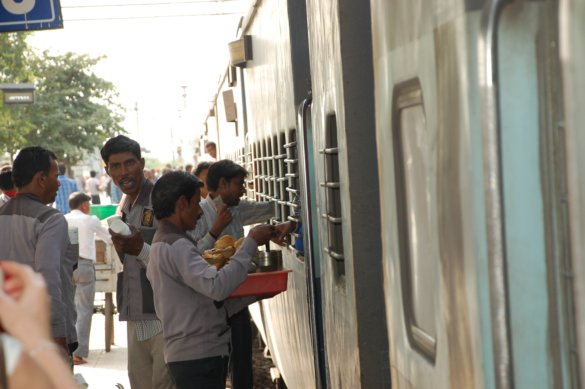 Nikon D40 sample photo. Train food indian style photography