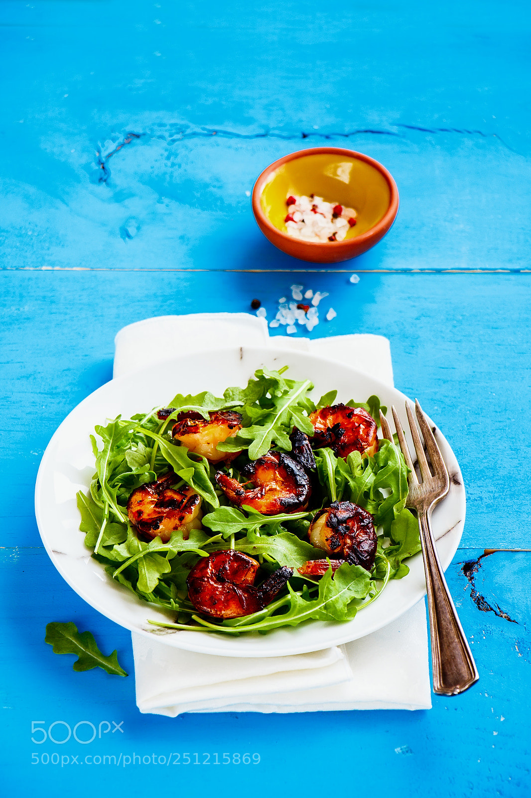 Canon EOS 700D (EOS Rebel T5i / EOS Kiss X7i) sample photo. Arugula salad with shrimp photography