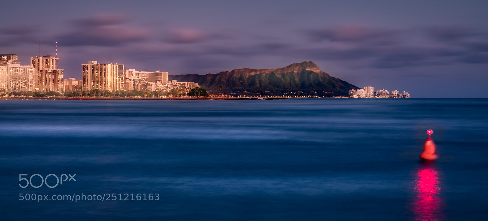 Sony a7R III sample photo. Waikiki twilight photography