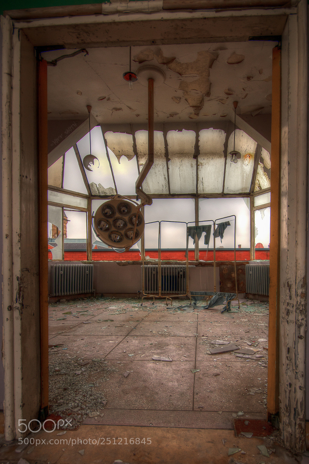 Nikon D5500 sample photo. Derelict operating theatre photography